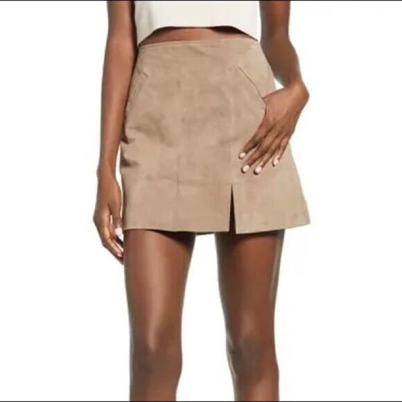 Blank NYC Dresses & Skirts - Blank NYC 100% Leather Mini Skirt Size 26